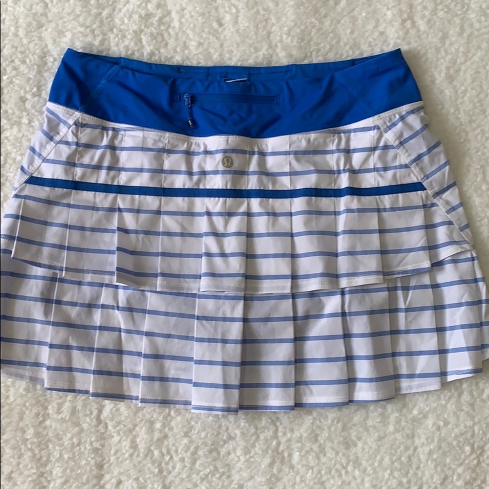 Lululemon Pace Setter Skirt - Stripe Pipe Dream 8T